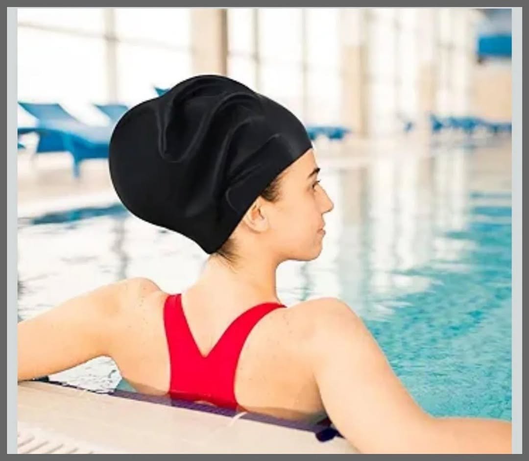 Long Hair Adult Elastic Swim Cap- Multicolour