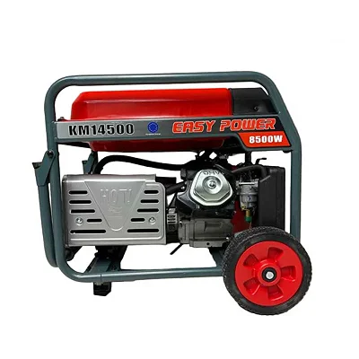 Easy Power 8500W Portable Petrol Generator with Electric Start &amp; Wheels KM14500