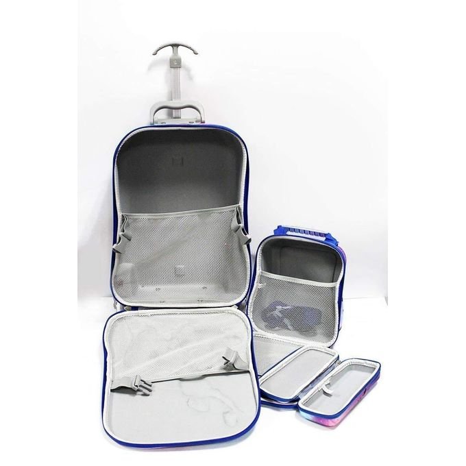Kids Character Trolley School Bag Set