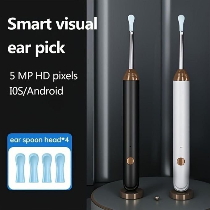 Wireless Visual Ear Wax Removal Tool with HD Otoscope Camera – USB Type-C Rechargeable