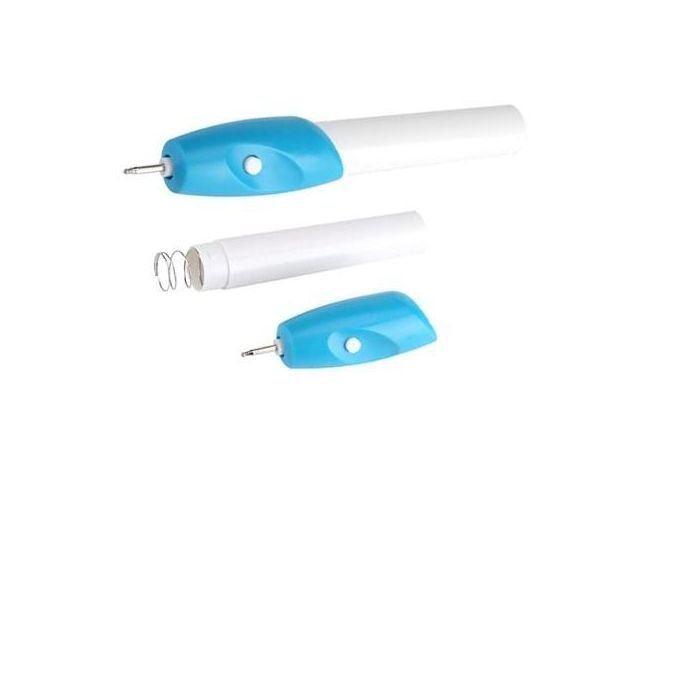 Battery Powered Engraving Pen with 2 Tips – Cordless Rotary Carving Tool