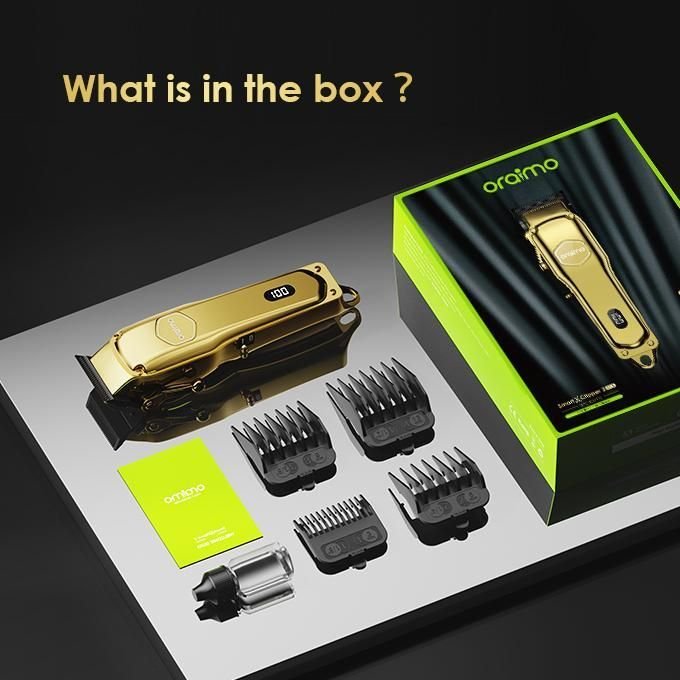 Oraimo Smart Clipper 2 Professional Hair Clipper Rechargeable Gold 365-day Warranty