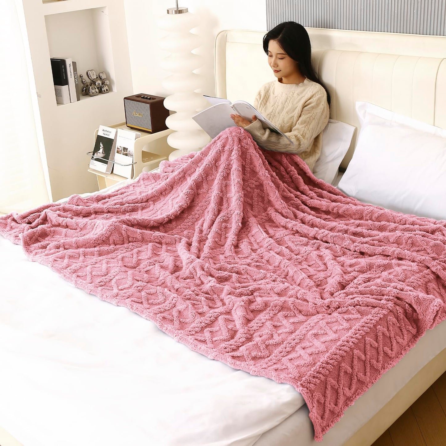5x6 Ultra Soft Warm Throw Fleece Blanket - Multicolor