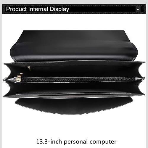 Men’s Leather Business Briefcase Shoulder Laptop Bag – Professional Work Bag