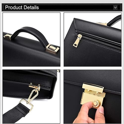Men’s Leather Business Briefcase Shoulder Laptop Bag – Professional Work Bag