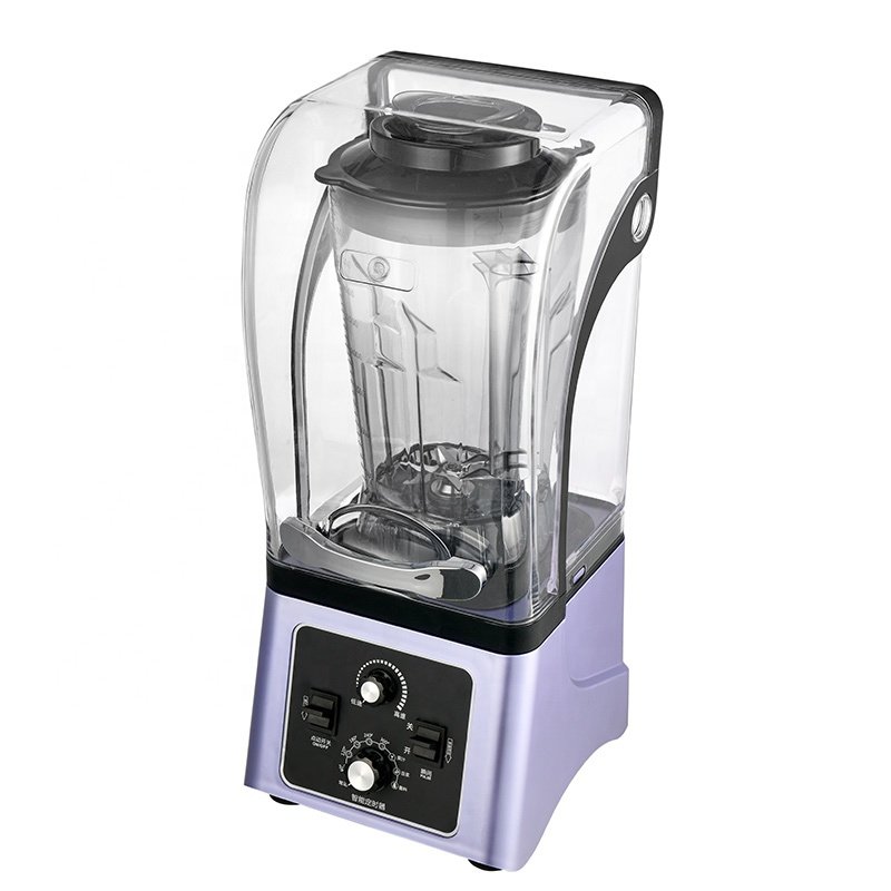 4L Soundproof Commercial Blender 8mm thick noise-reduction cover