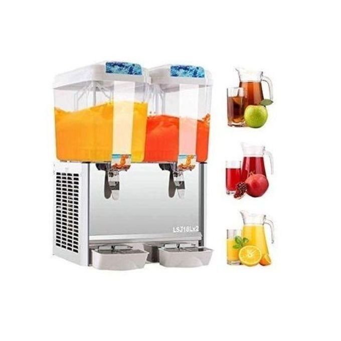 ADH 18L 2 Tap Cold Drink & Juice Dispenser -White