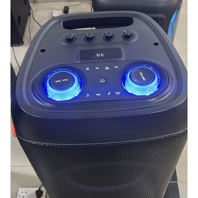 AILIPU Wireless Bluetooth Speaker with Dual 4-Inch Speakers & Microphone - Black