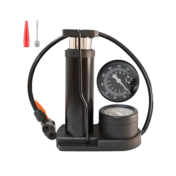 Bike Pump Mini Portable Bicycle Foot Pump with Pressure Gauge Bike