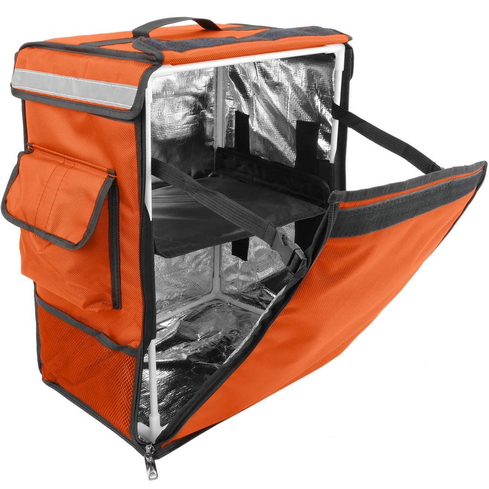 Professional Insulated Food Delivery Backpack - Orange