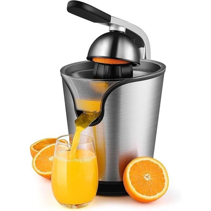 Electric Citrus Juicer for Lemon, Orange & Grapefruit – Stainless Steel Silver