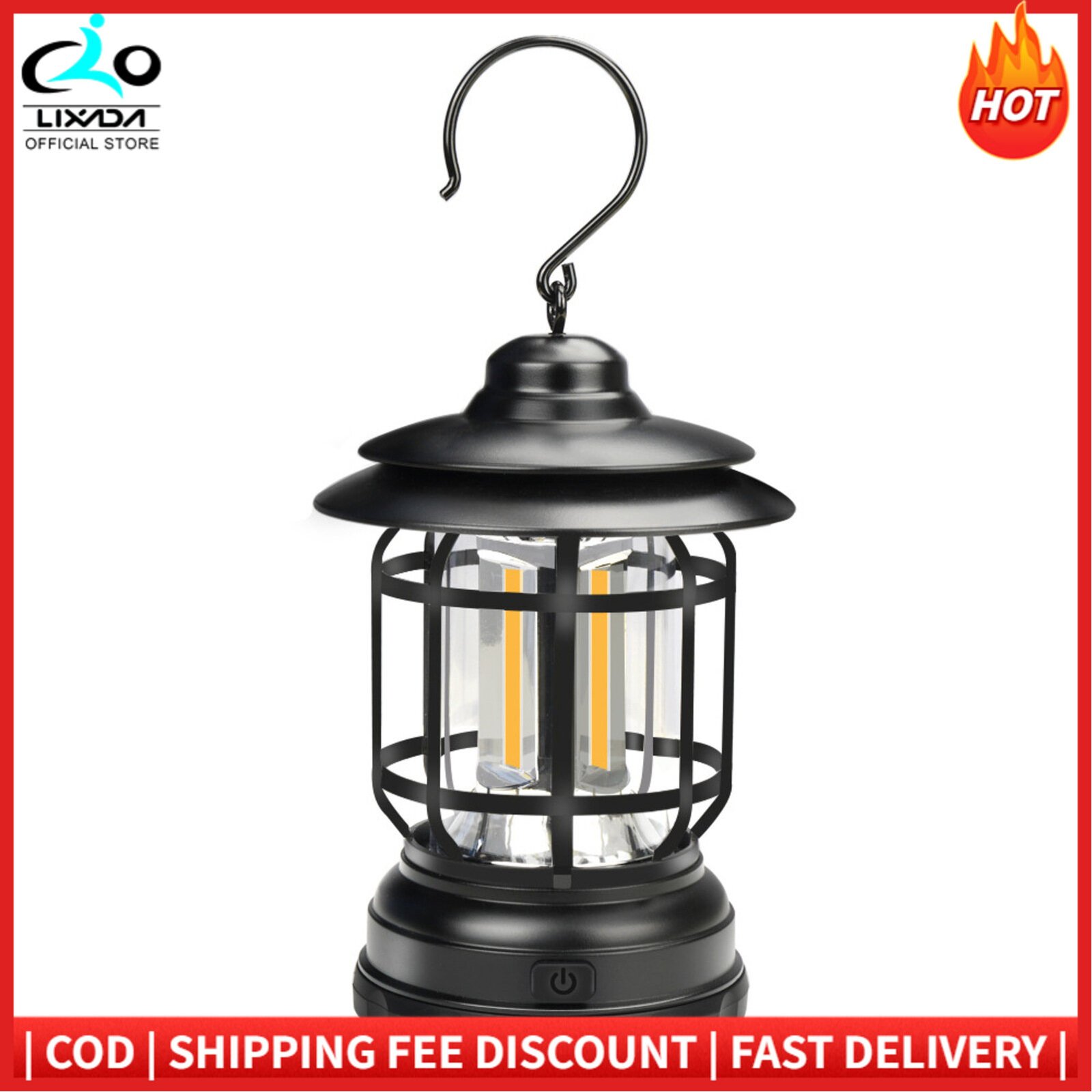 USB Rechargeable Flashlights Home, Garden, Yard Emergency Hiking Lantern Light