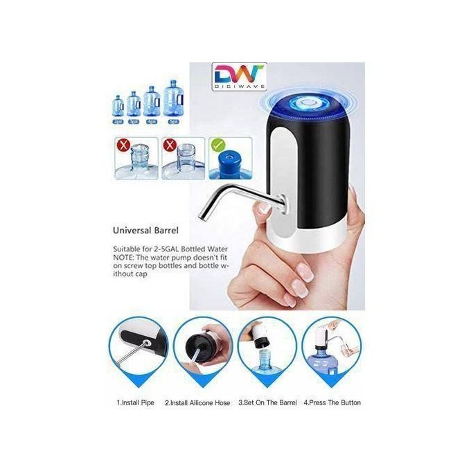 Digiwave USB Rechargeable Water Bottle Pump