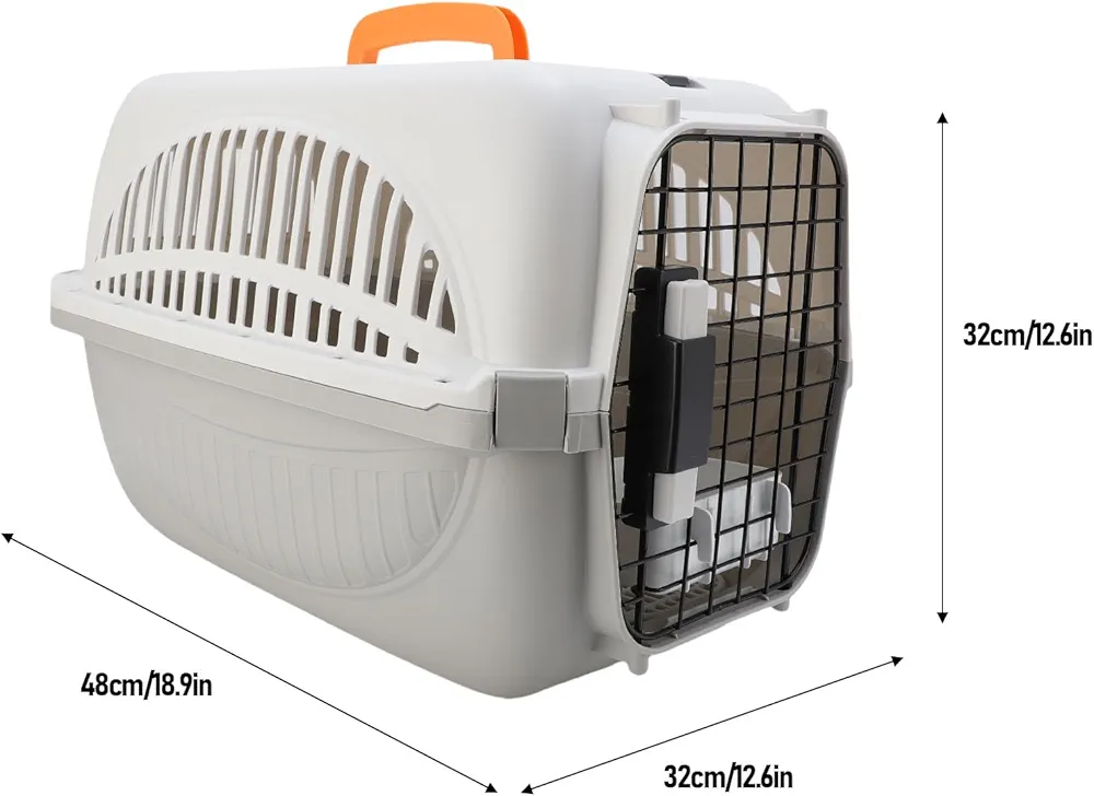 Dog Carrier Plastic Pet Box Ventilated Crate
