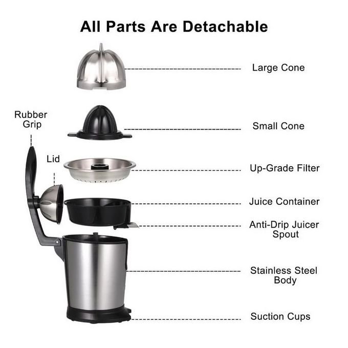 Hoffmans Stainless Steel Electric Citrus Juicer