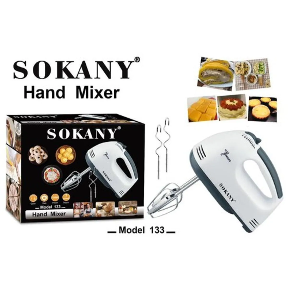 Sokany 7 Speed Egg Beater, Hand Mixer