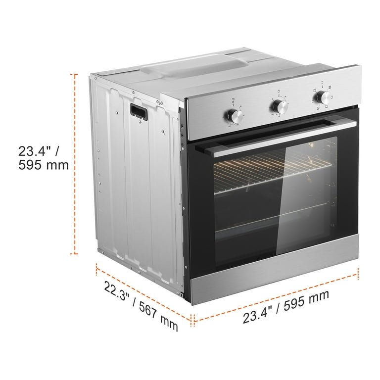 Hisense 60cm Built-in Electric Oven Stainless Steel HBO60203- Silver
