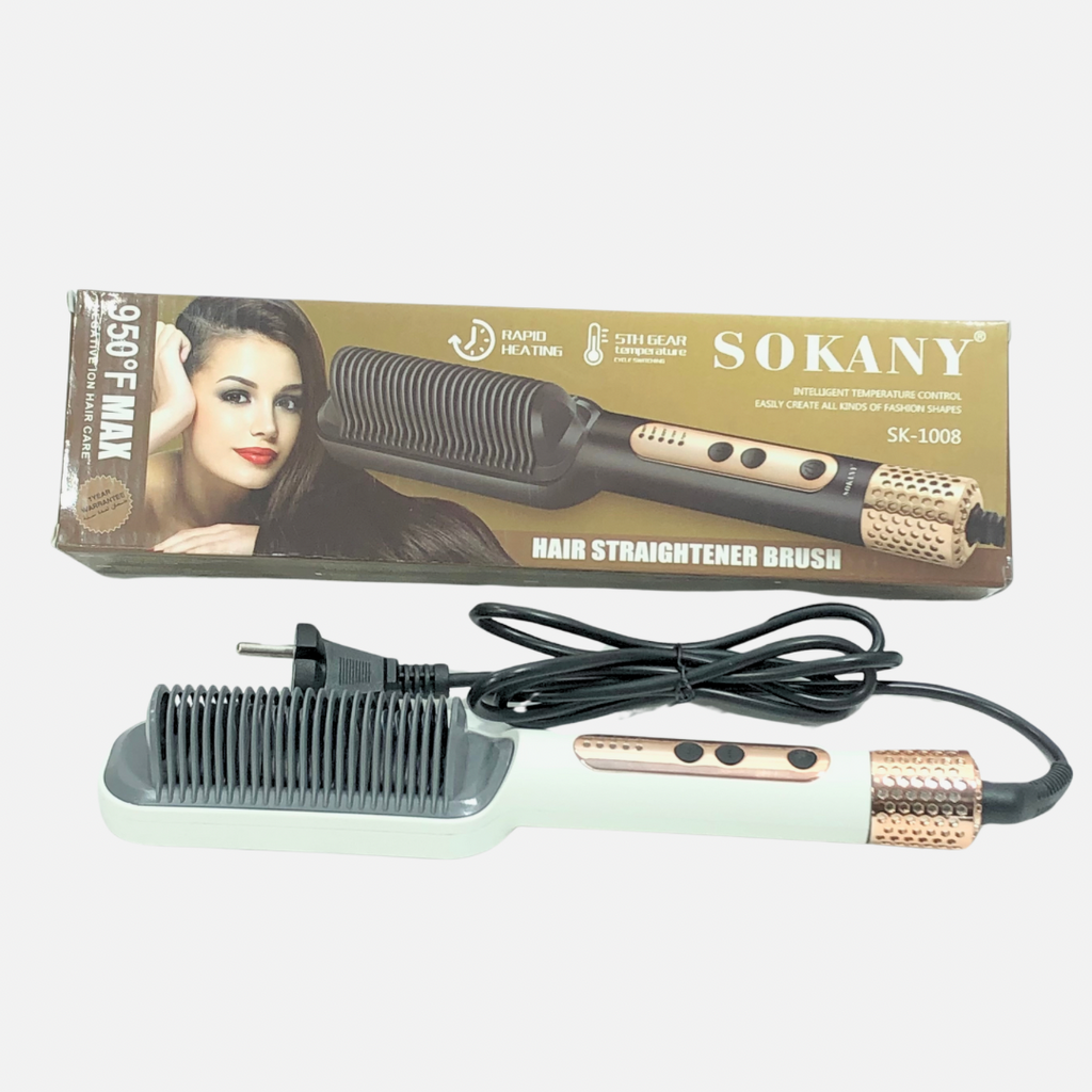 Sokany Hair straightening brush - Multicolor