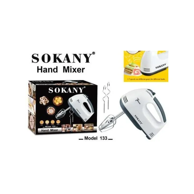 Sokany 7 Speed Hand Mixer - White