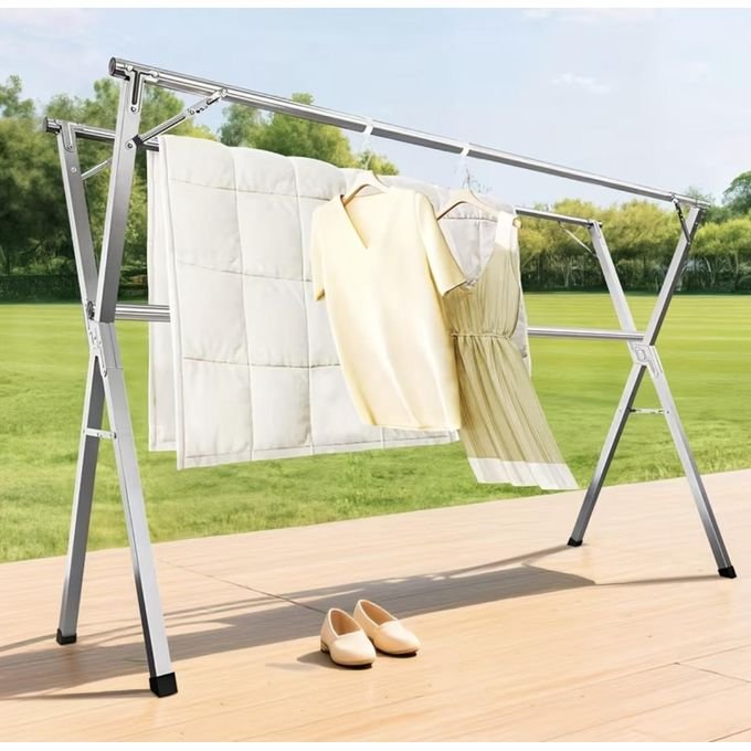 3 Pole Adjustable Clothes Hanger Rack