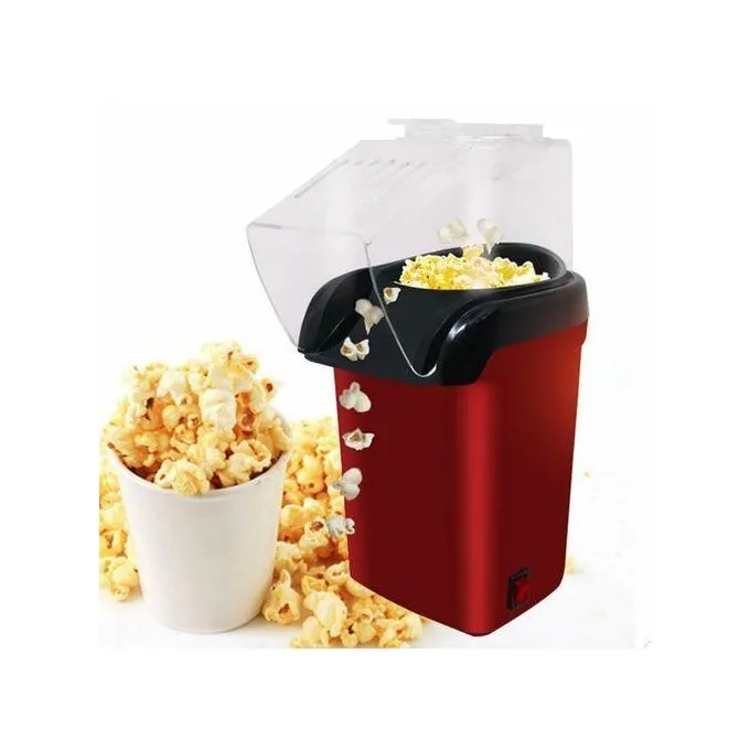 Hot Air Portable Popcorn Maker Popper Machine- Red