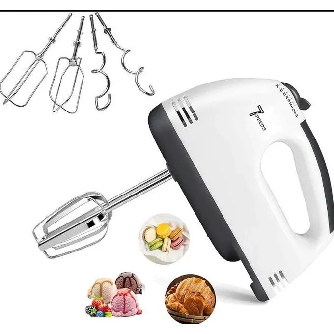 7 Speed Electric Hand Mixer 260W - White