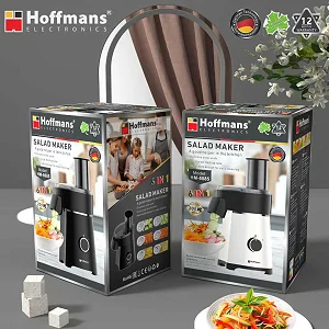 Hoffmans HM-8885 6-in-1 Electric Salad Maker 200W – Vegetable Slicer, Shredder & Grater