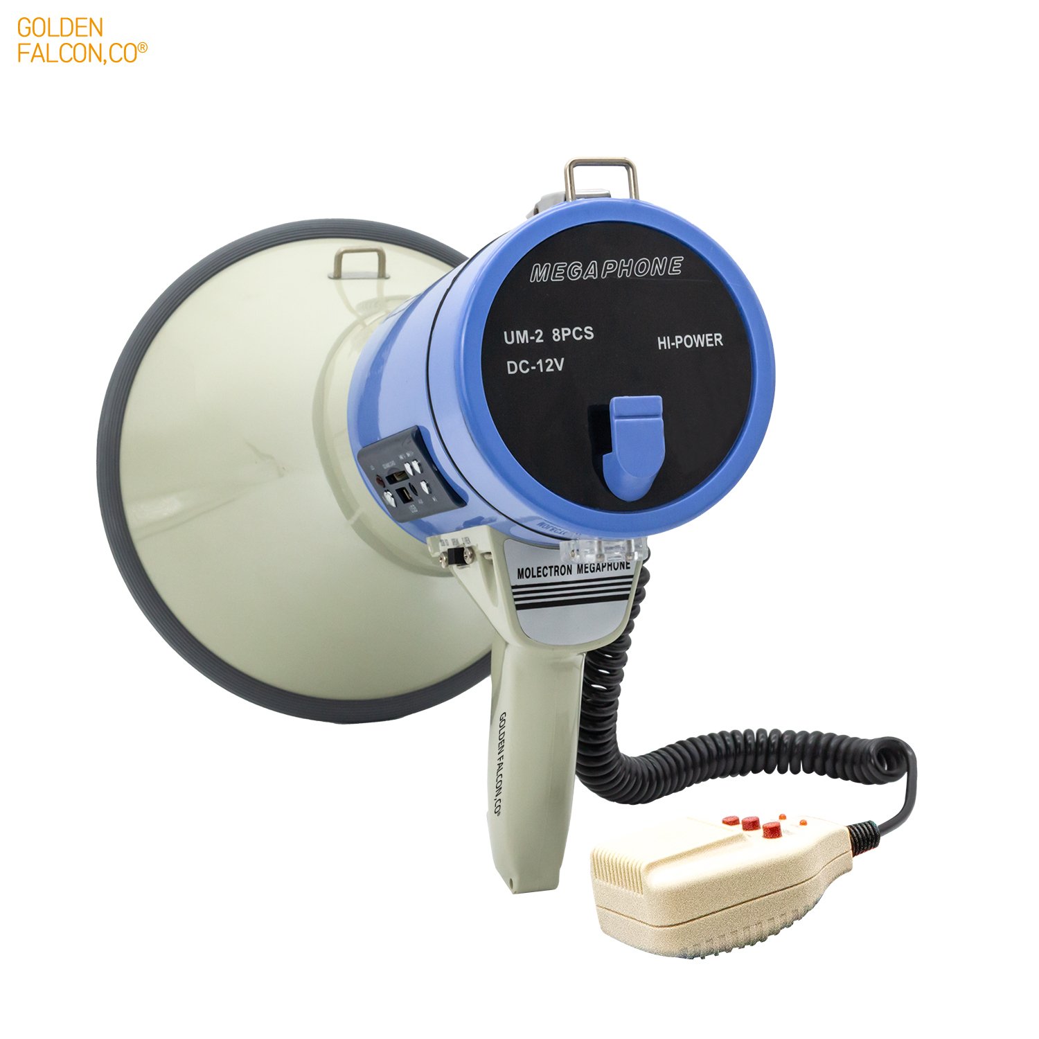 Rechargeable Handheld Megaphone with USB/SD MP3 Playback & Siren