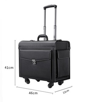 Executive Pilot Box Travel Bag - Black