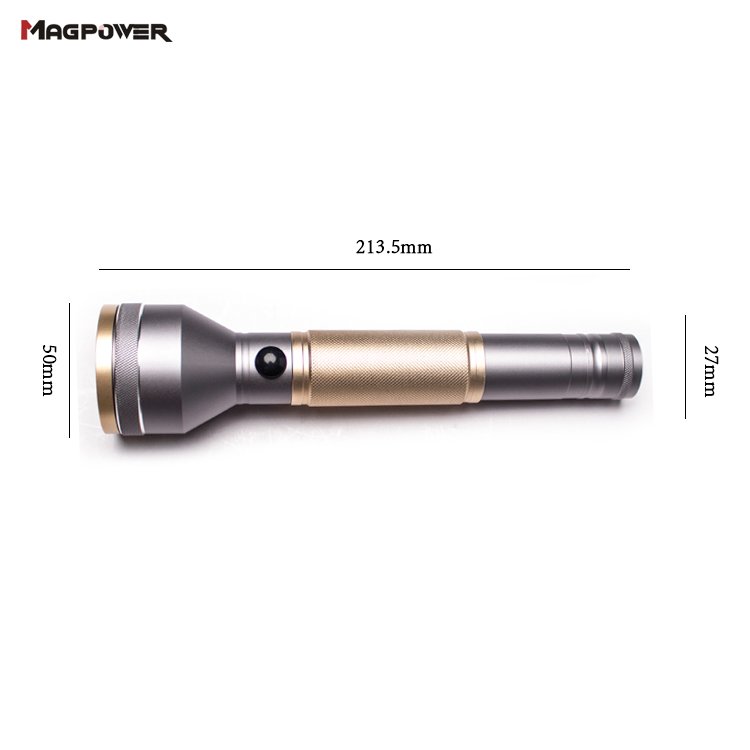 Geepas Rechargeable LED Flashlight with Inbuilt Power Bank, with 340 Lumens