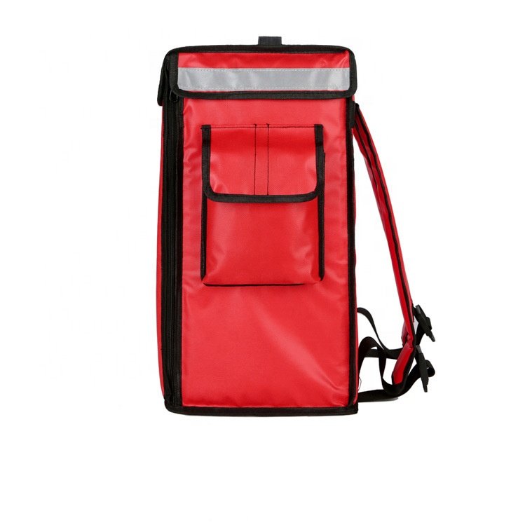 Professional Insulated Food Delivery Backpack with Reflective Safety Strip - Multicolor