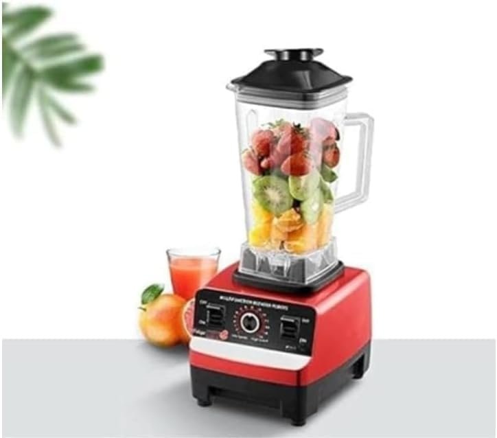 2L 4500W Heavy-Duty Commercial Blender & Grinder – Red