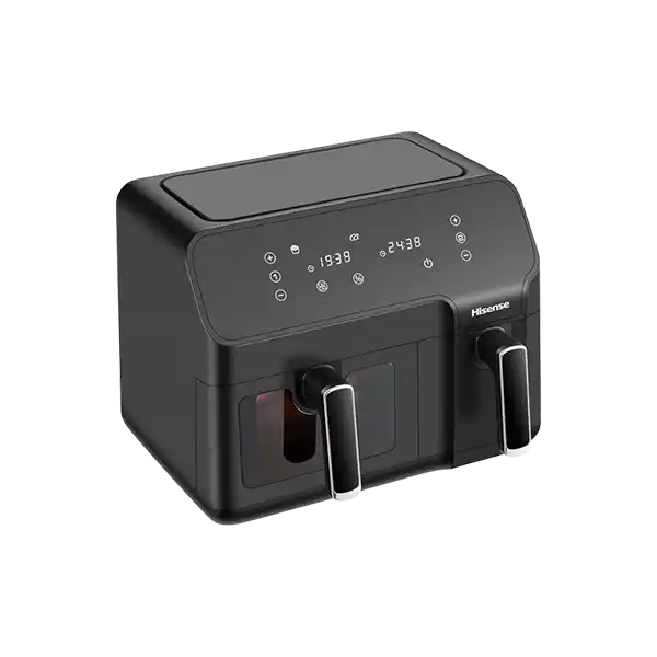 Hisense 8.6L [ 5.3L + 3.3L ] dual basket digital air fryer H09AFBK2S5