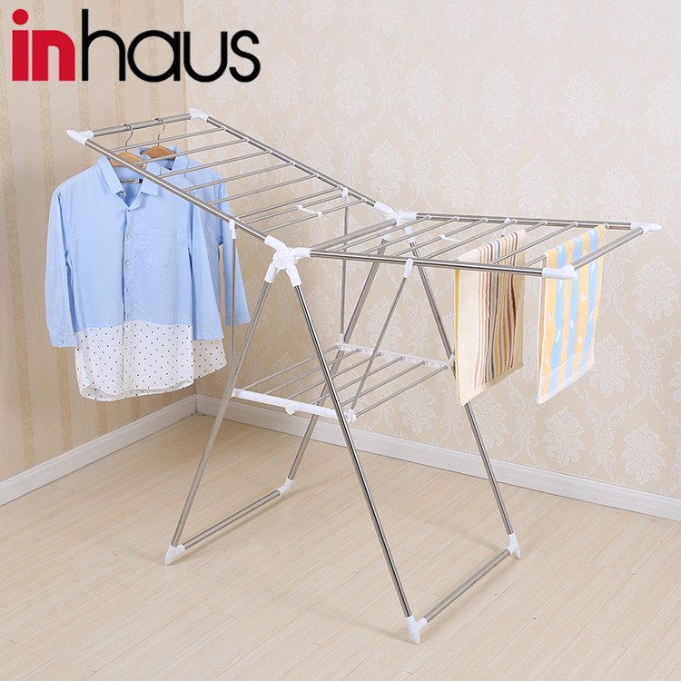 Deluxe Stainless Steel Clothes Drying Rack-Multicolor