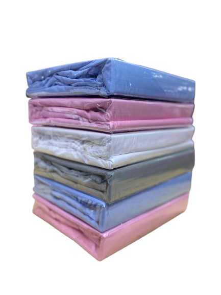 6x6 4pc Egyptian Striped Bedsheets ( 2Pillowcases 2 Bedsheets) - Choose Color