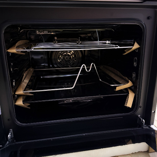 Digiwave 60x60cm Inbuilt Oven With Tray, Rotisserie, Grill Timer, Turbo Fan - Black