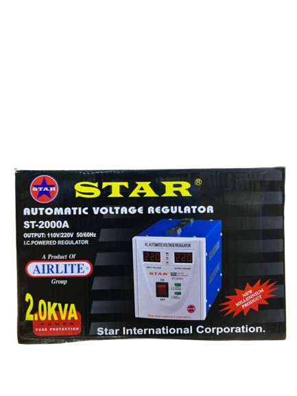 2.0 KVA  Airstar Automatic Voltage Regulator - Blue /Red