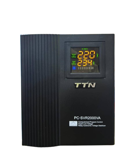TTN  PC-SVR2000VA Automatic Voltage Stabilizer 2000w - Black