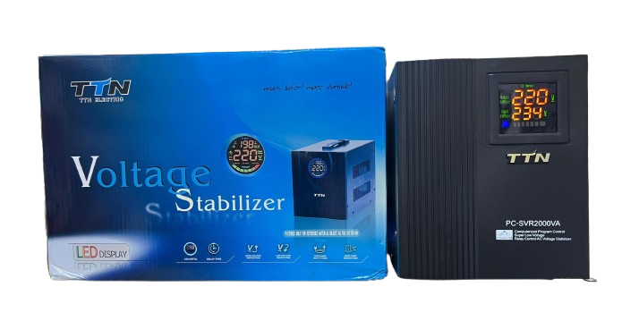 TTN  PC-SVR2000VA Automatic Voltage Stabilizer 2000w - Black