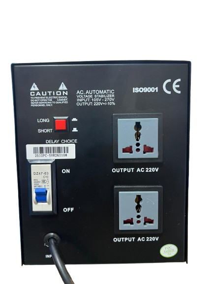 TTN  PC-SVR2000VA Automatic Voltage Stabilizer 2000w - Black