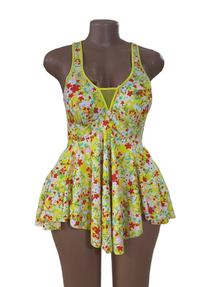 Adult ladies Free Size Swimming Costume Swimwear ( 20 - 35 years) - Multicolor