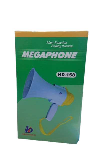 Rechargeable Megaphone with Recording, Alarm & Media Playback – Portable Loudspeaker with Music, Volume Control & Voice Amplifier