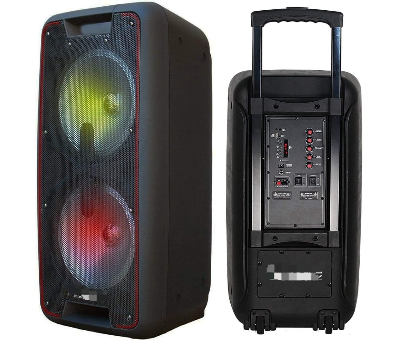 Jazz JZ-2100 Portable Bluetooth Speaker With Built-in Microphones, FM Radio, USB & SD Card Playback