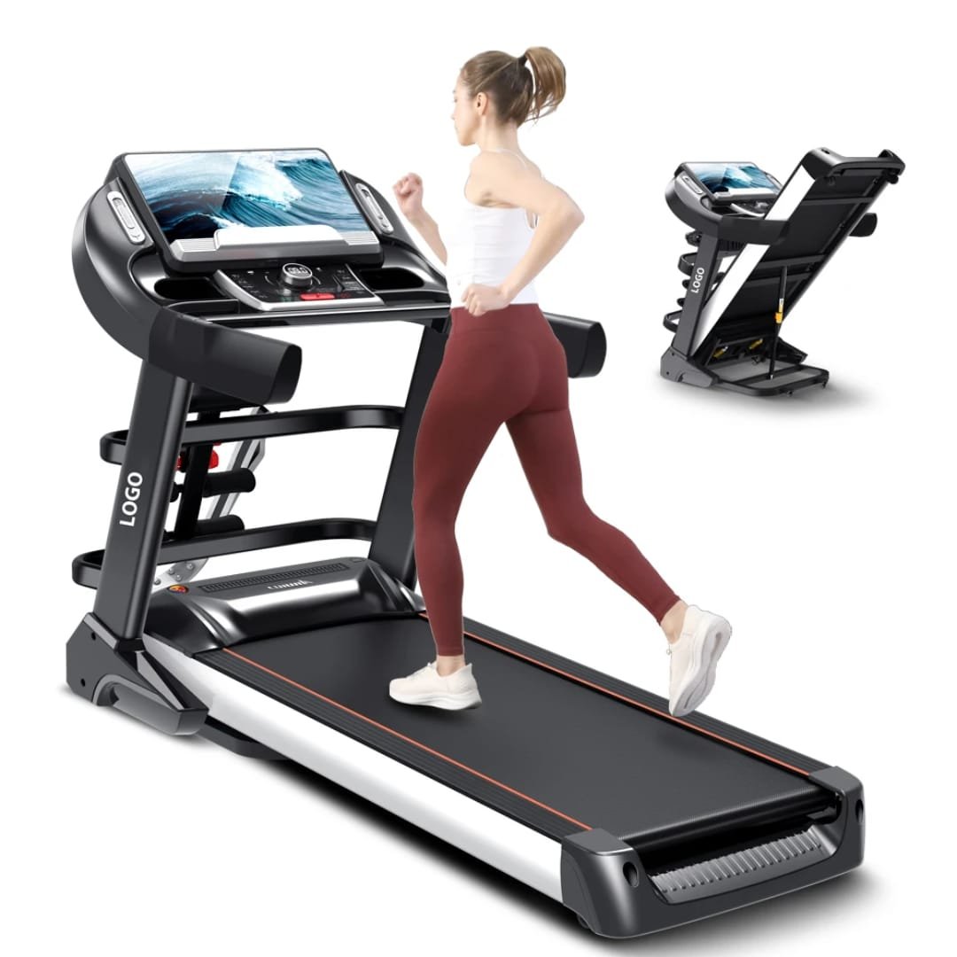 Foldable Treadmill  588 semi-commercial Machine- Black/ Silver