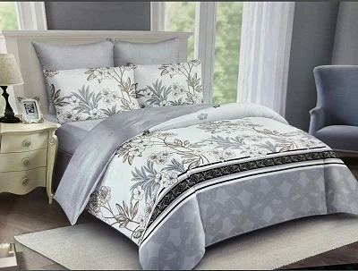 5*6 Duvet, 1 Bed Sheet &amp; 2 Pillowcases - Multicolour (Prints May Vary)