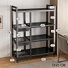 4-Tier Kitchen Shelves, Vegetable Storage Rack with Removable Wire Basket