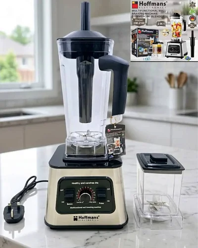 Hoffmans HM-2108 Multifunctional Commercial Blender &amp; Grinder (1800W, 2L)