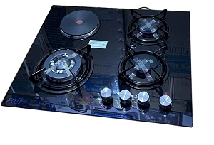 PIXEL 60cm Hybrid Built-in Cooker Hob – 3 Gas + 1 Electric Burner With Auto ignition