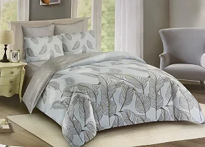 5×6 Duvet Set – 1 Duvet, 1 Bedsheet & 2 Pillowcases – Multicolour Printed Set