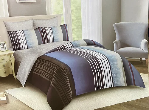 5×6 Duvet Bedding Set with 2 Pillowcases &amp; Bedsheet – 4-Piece Set